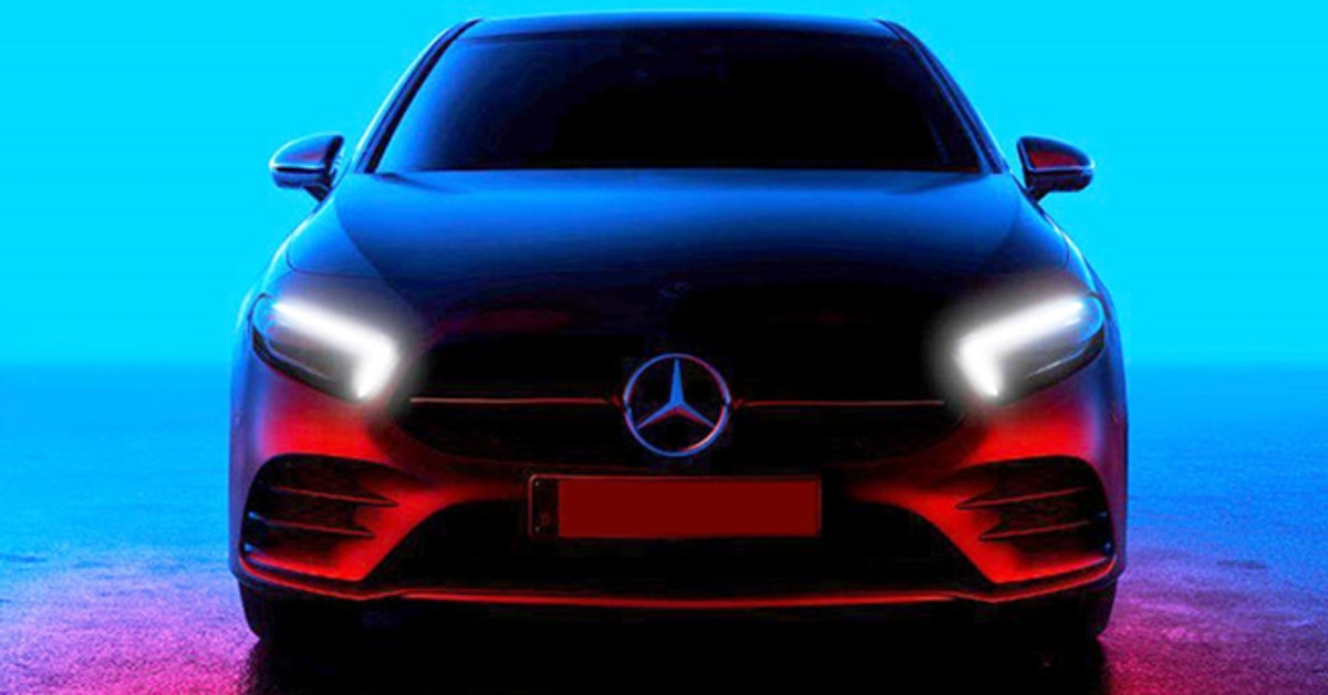 Here is the next teaser image of the updated Mercedes-Benz A-Class
