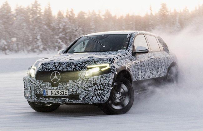 Mercedes puts EQC SUV to winter testing a few days before its Geneva debut