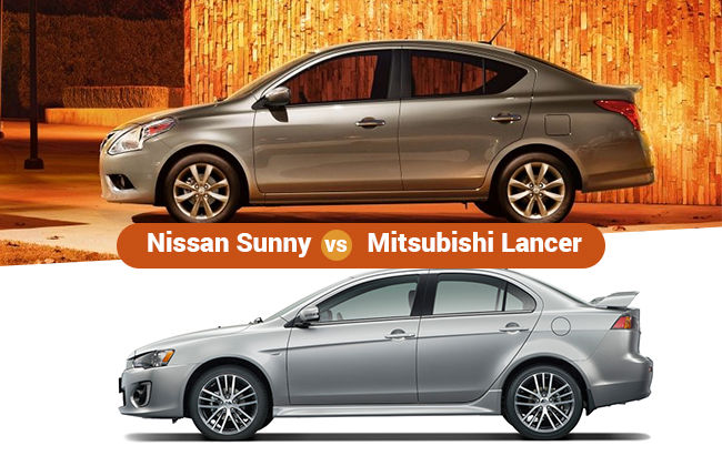 Nissan Sunny vs Mitsubishi Lancer - Search for the best sedan 