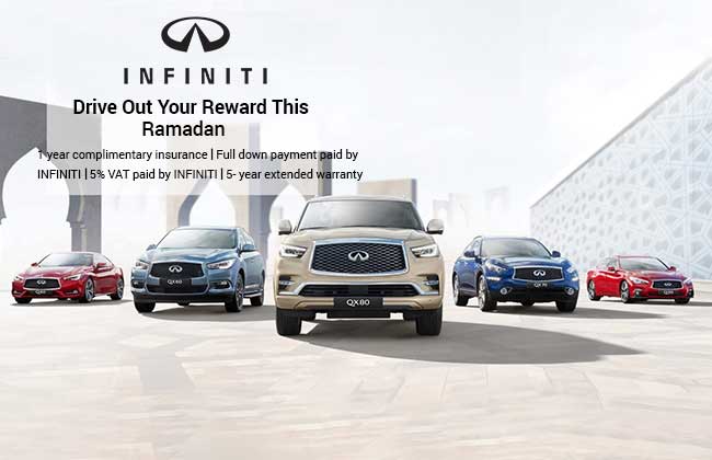 Ramadan offers on Infiniti cars announced by Arabian Automobiles