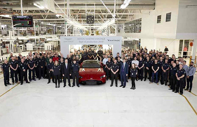 2018 Aston Martin Vantage enters production
