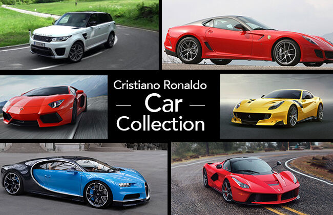 Supercars parked in Cristiano Ronaldo's garage