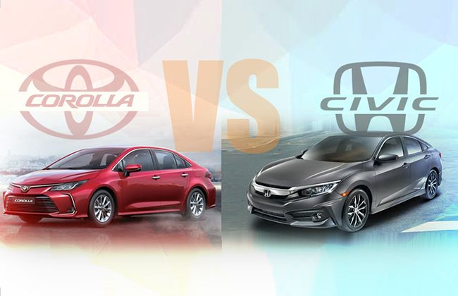 2020 Toyota Corolla vs 2020 Honda Civic - What happens when sedans from two major brands fight?