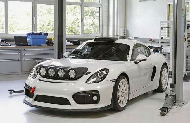 Porsche shows its rally concept, Cayman GT4 Clubsport