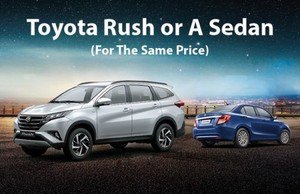 Toyota Rush or a sedan in the same price bracket - Which one should you buy?