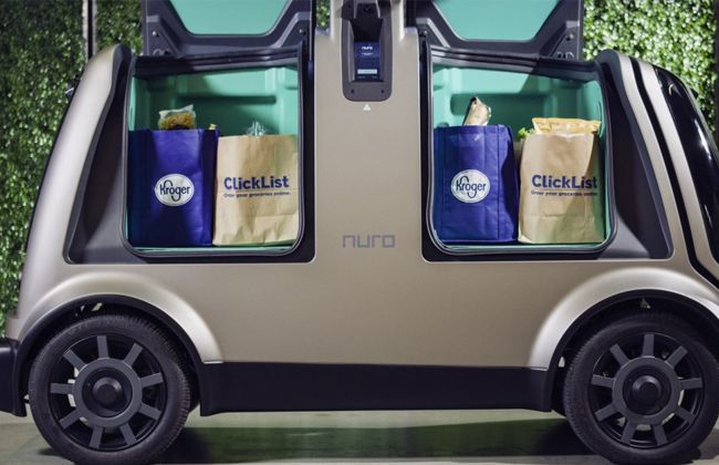 Driverless cars for grocery delivery announced by Kroger in the US