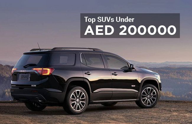 SUVs to buy for less than AED 200,000