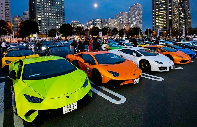 Lamborghini Day Japan had over 200 Lambos