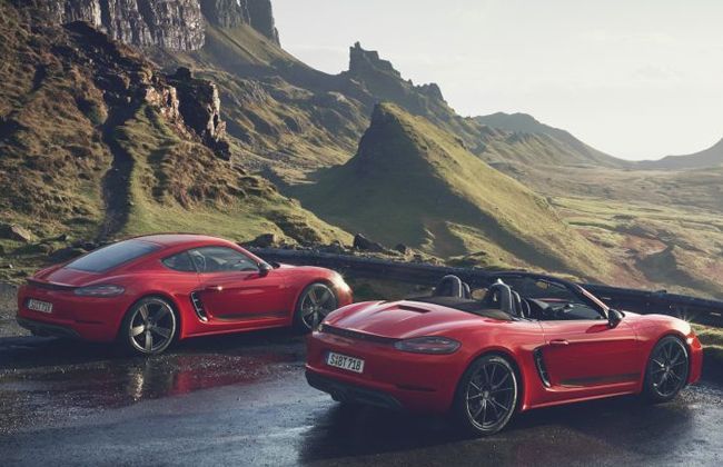 Porsche 718 Boxster T and 718 Cayman T are out in the open
