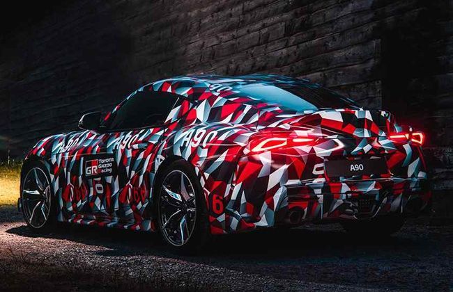 2020 all-new Toyota Supra rear view leaked ahead of the debut