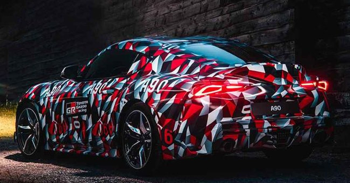2020 all-new Toyota Supra rear view leaked ahead of the debut