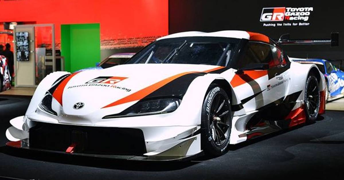 Toyota GR Supra Super GT Concept previewed at Tokyo Auto Salon