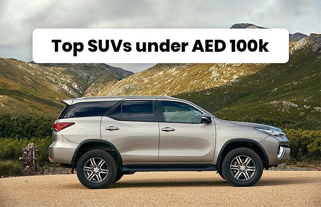 Top SUVs under AED 100k