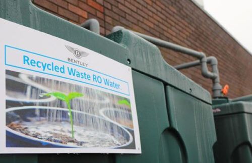 Bentley sets up a new water recycling system