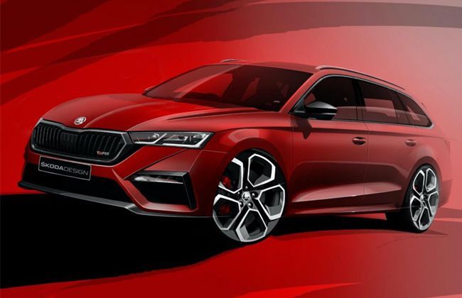 Skoda releases sketches of Octavia RS iV ahead of debut