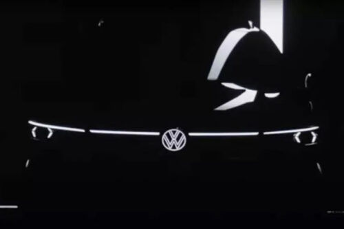 Volkswagen teases Golf facelift with illuminated logo