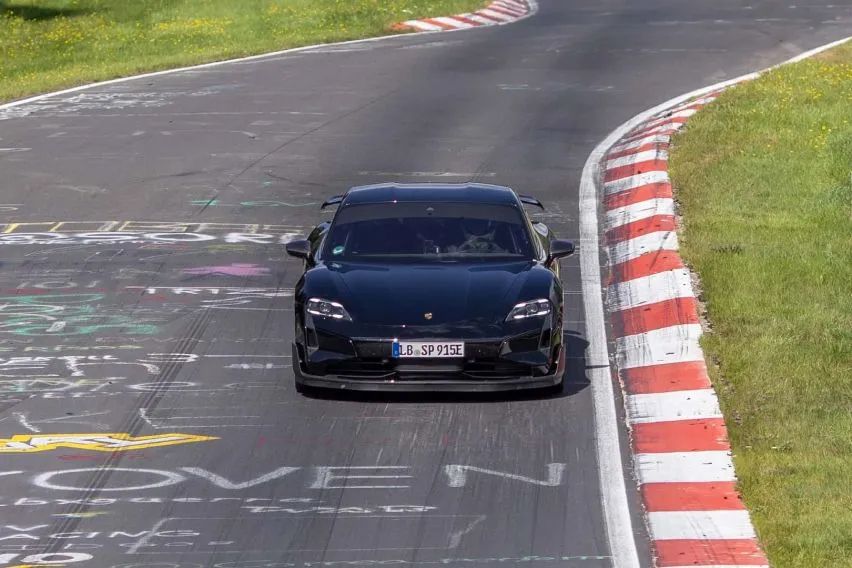 New Porsche Taycan takes 17-second lead over Tesla Model S Plaid in Nurburgring run