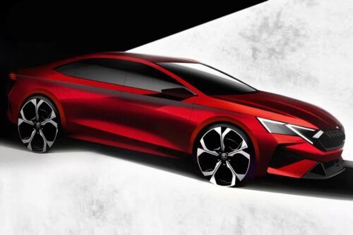 Skoda Octavia facelift sketches out; debut on February 14