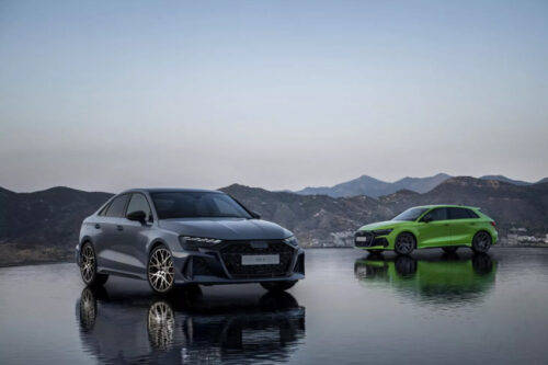 Audi reveals facelifted RS3, both sedan &amp; hatchback models available 