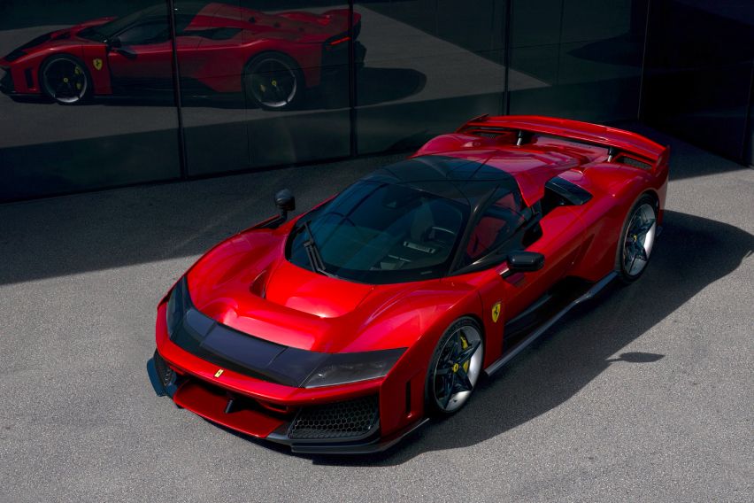 Ferrari F80 hypercar front angle view