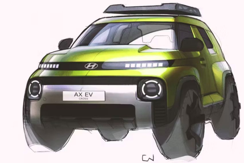 Hyundai Inster Cross e-SUV sketch