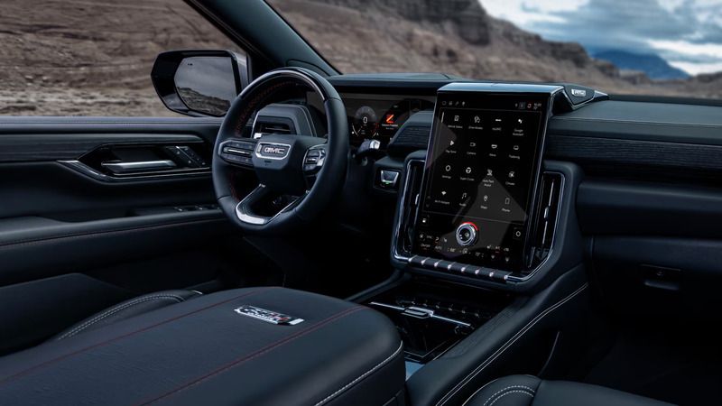 Interior of GMC Yukon
