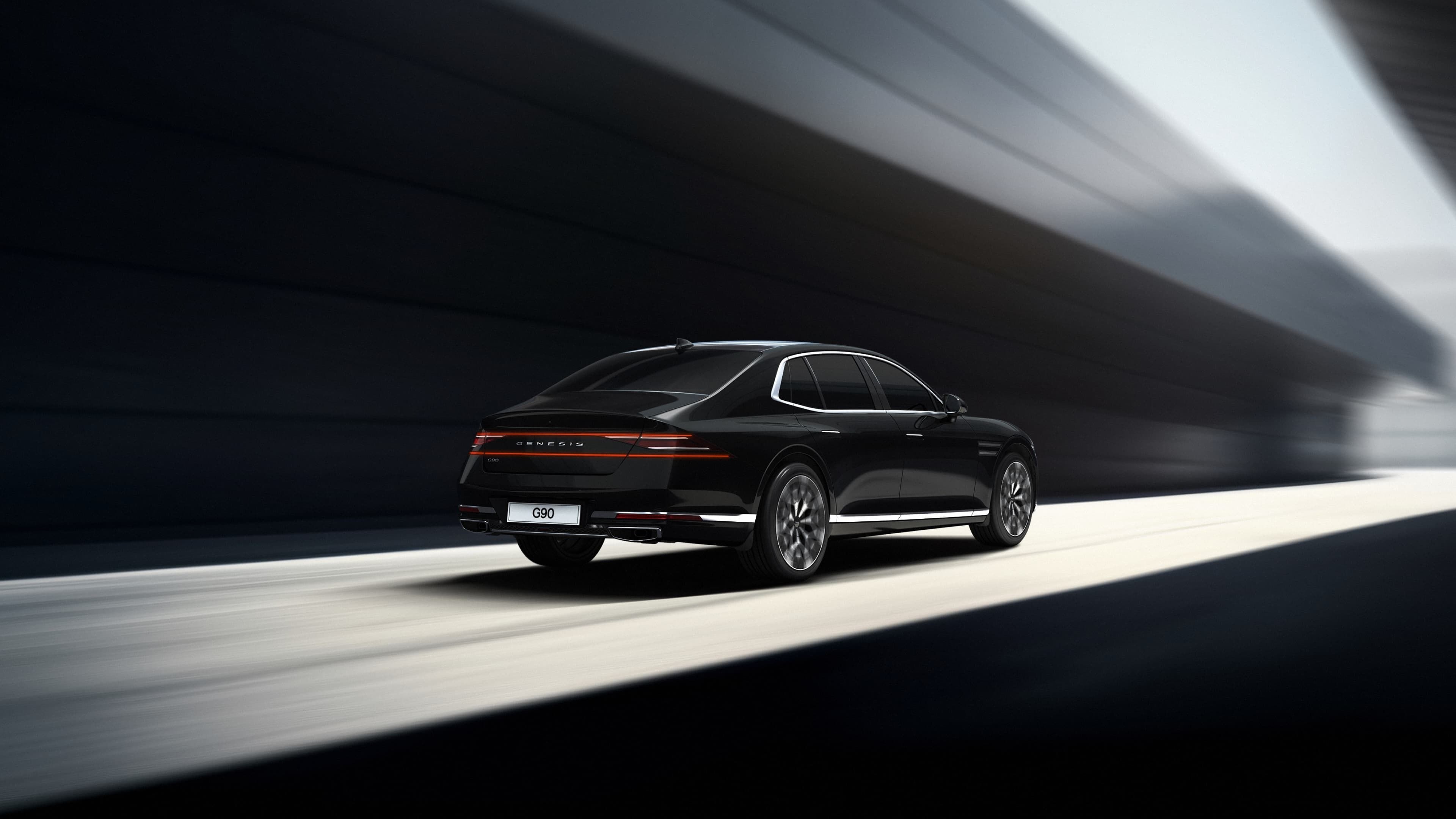 Genesis G90 Back side view