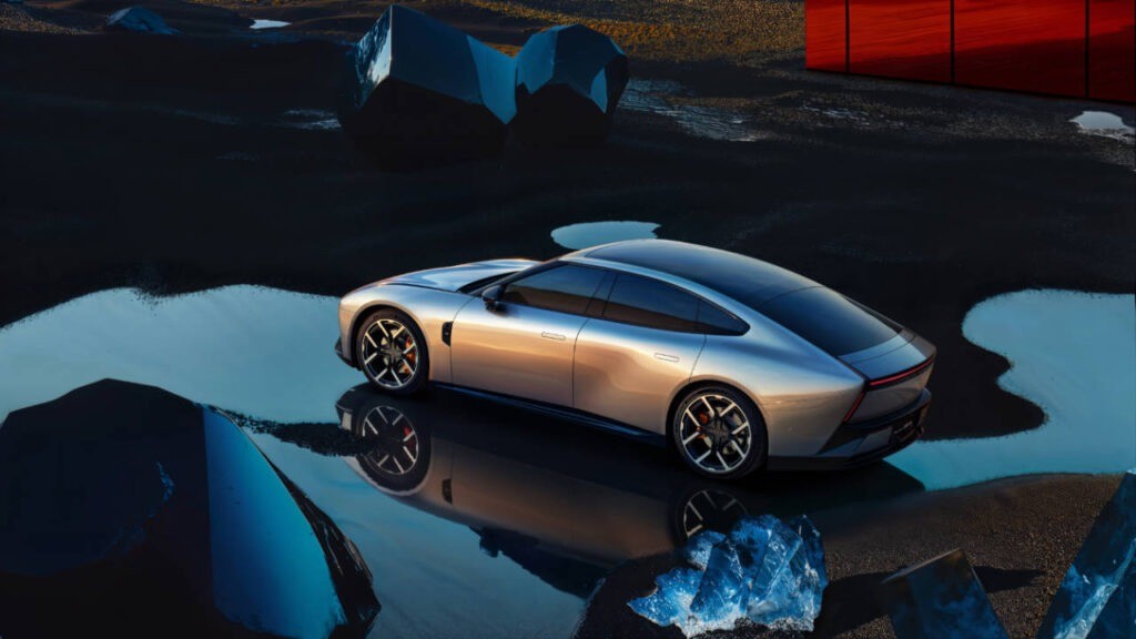 XPENG P7 Rear Side View