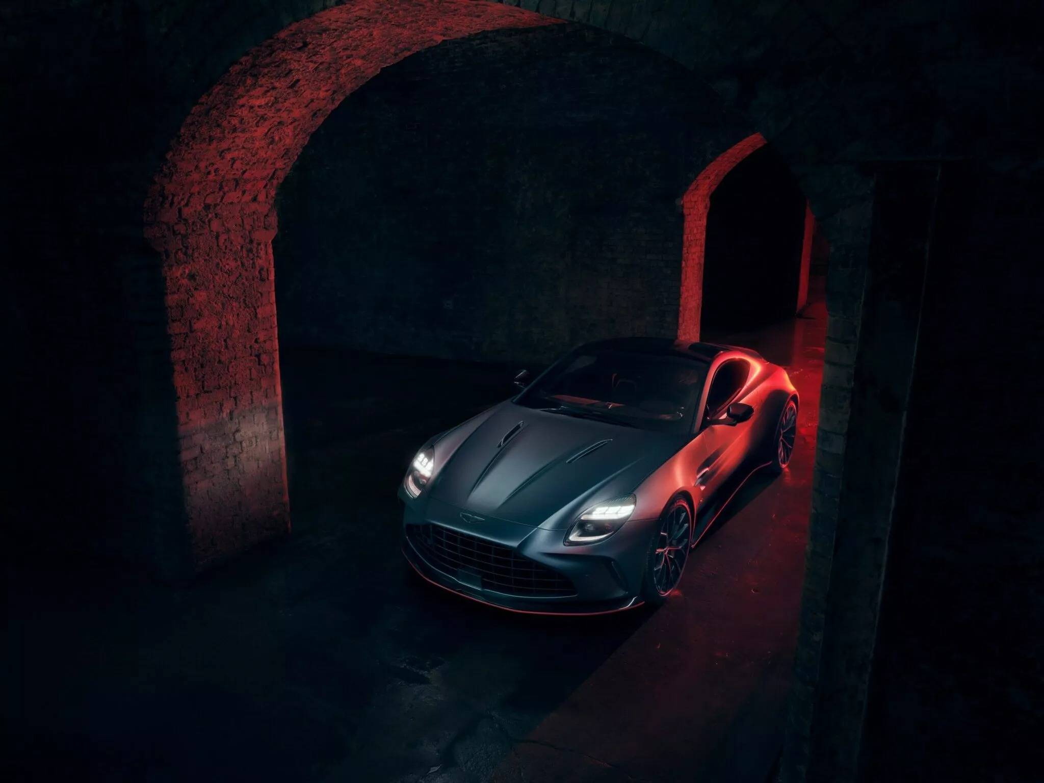 Aston Martin Vantage S Top Front View