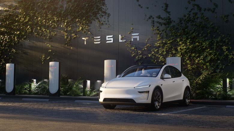 Tesla Model Y charging