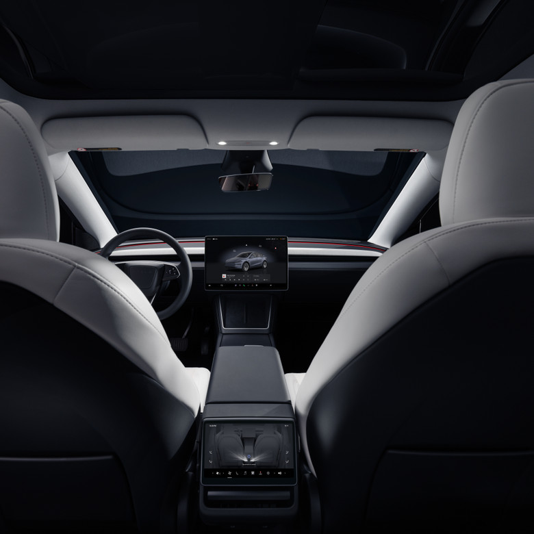 Tesla Model Y Rear Seat view