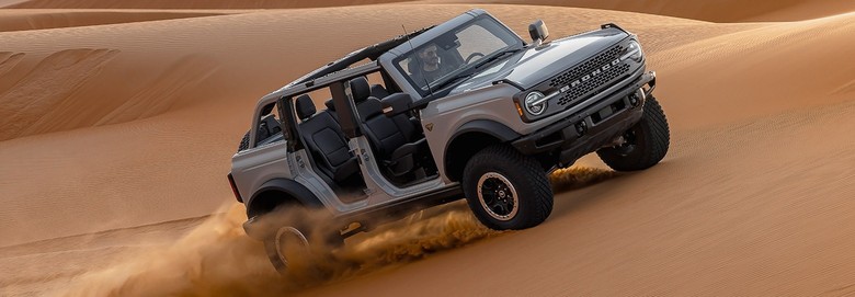 Ford Bronco in desert