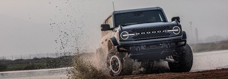 Ford Bronco on mud