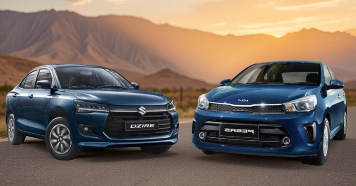Comparison: Kia Pegas vs Suzuki Dzire
