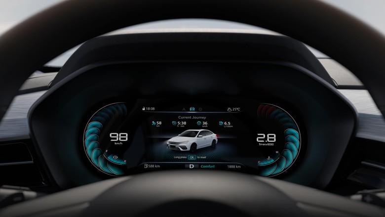 MG 5 Digital Driver Display