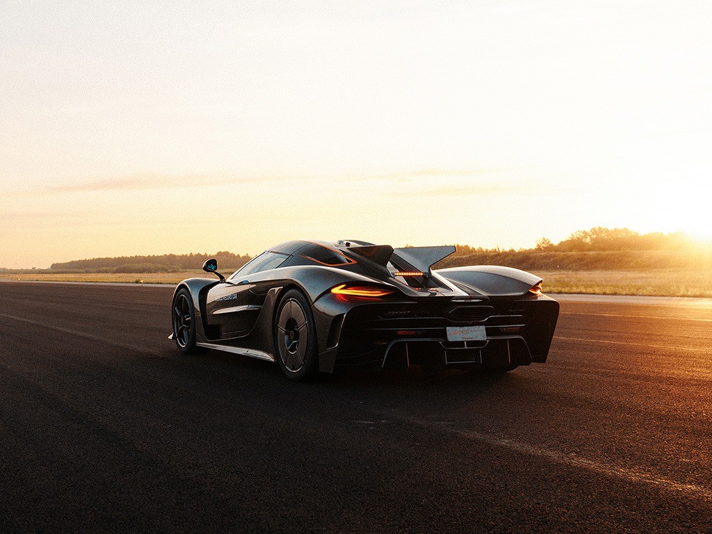 Koenigsegg Jesko Rear Side View