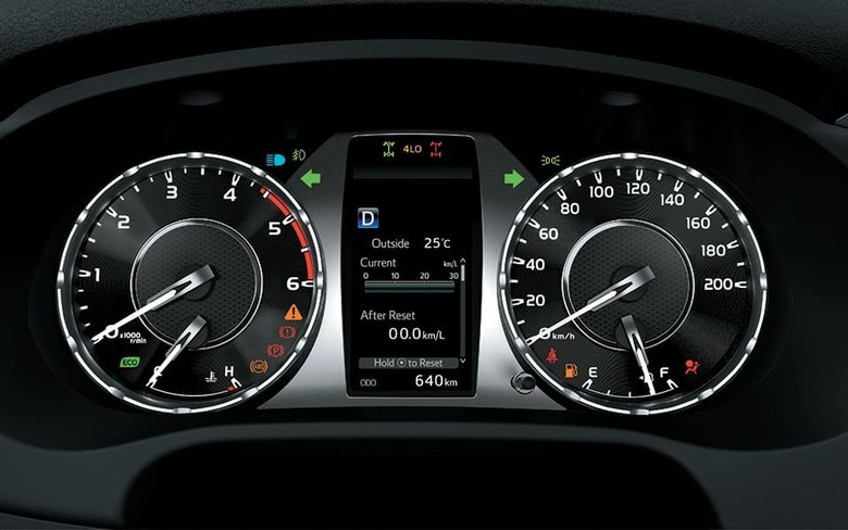 Toyota Hilux Analogue and Digital Instrument cluster