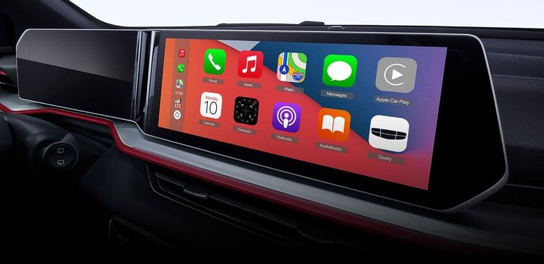 Geely Coolray Panoramic Infotainment Screen with Carplay and AndroidAuto