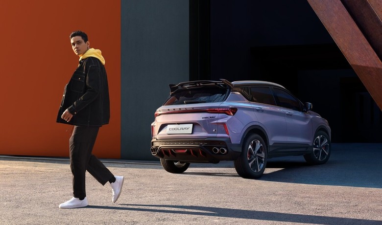 Geely Coolray Rear View with Passenger