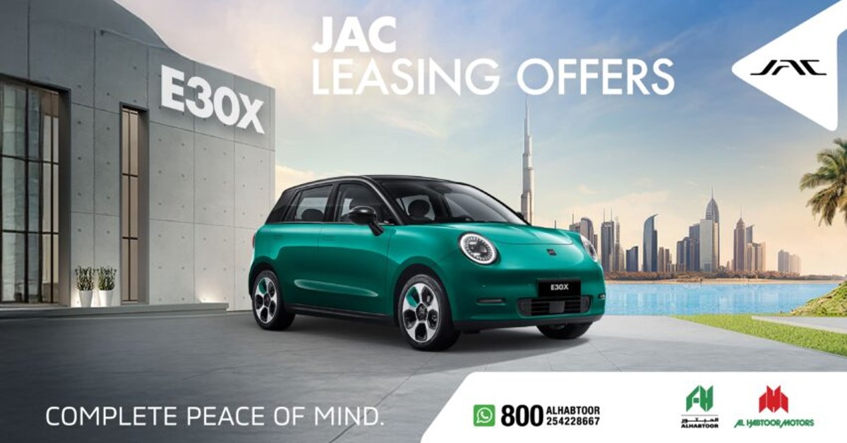 Al Habtoor Motors has introduced new leasing options for the JAC E30X electric vehicle Al Habtoor Motors has introduced new leasing options for the JAC E30X electric vehicle