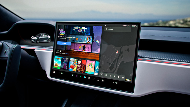Tesla Model S Center Infotainment Screen