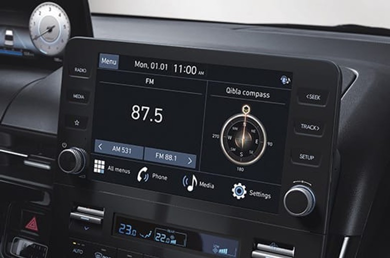 Hyundai Staria 8-inch center display
