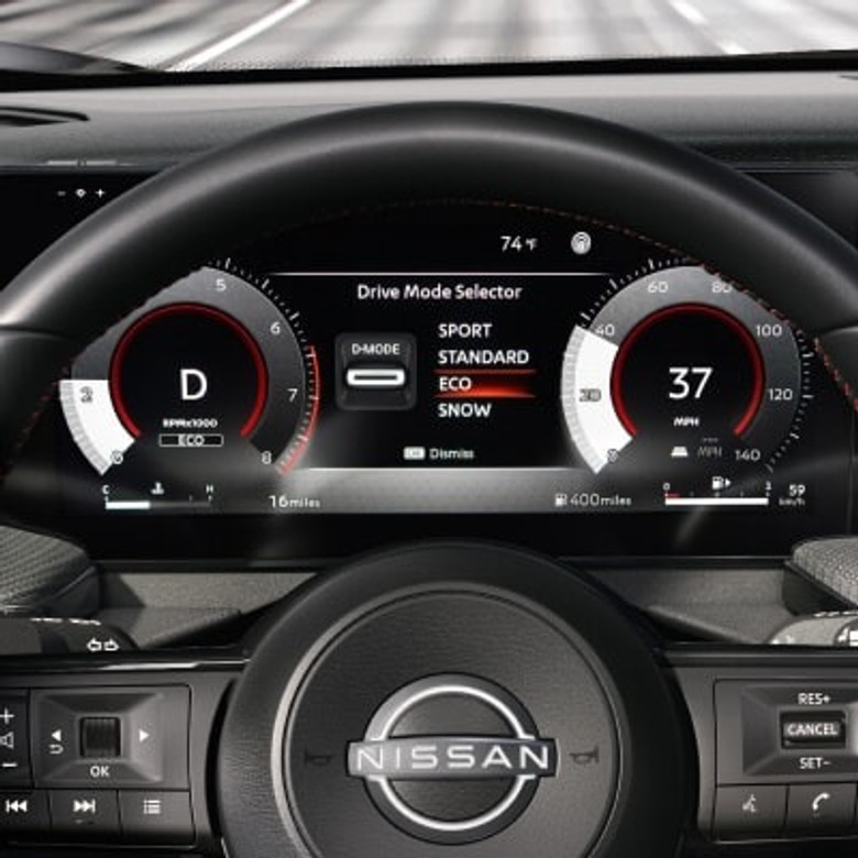 Nissan Kicks Drive mode selection