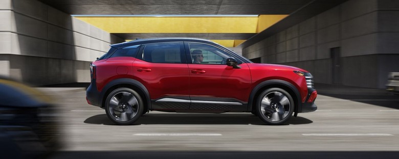 Nissan Kicks Side View on Road