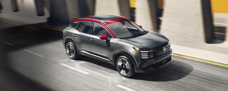 Nissan Kicks Side View on Road