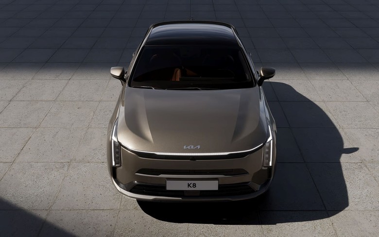 Kia K8 Front Aerial View