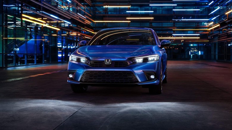 Honda Civic Front View at Night