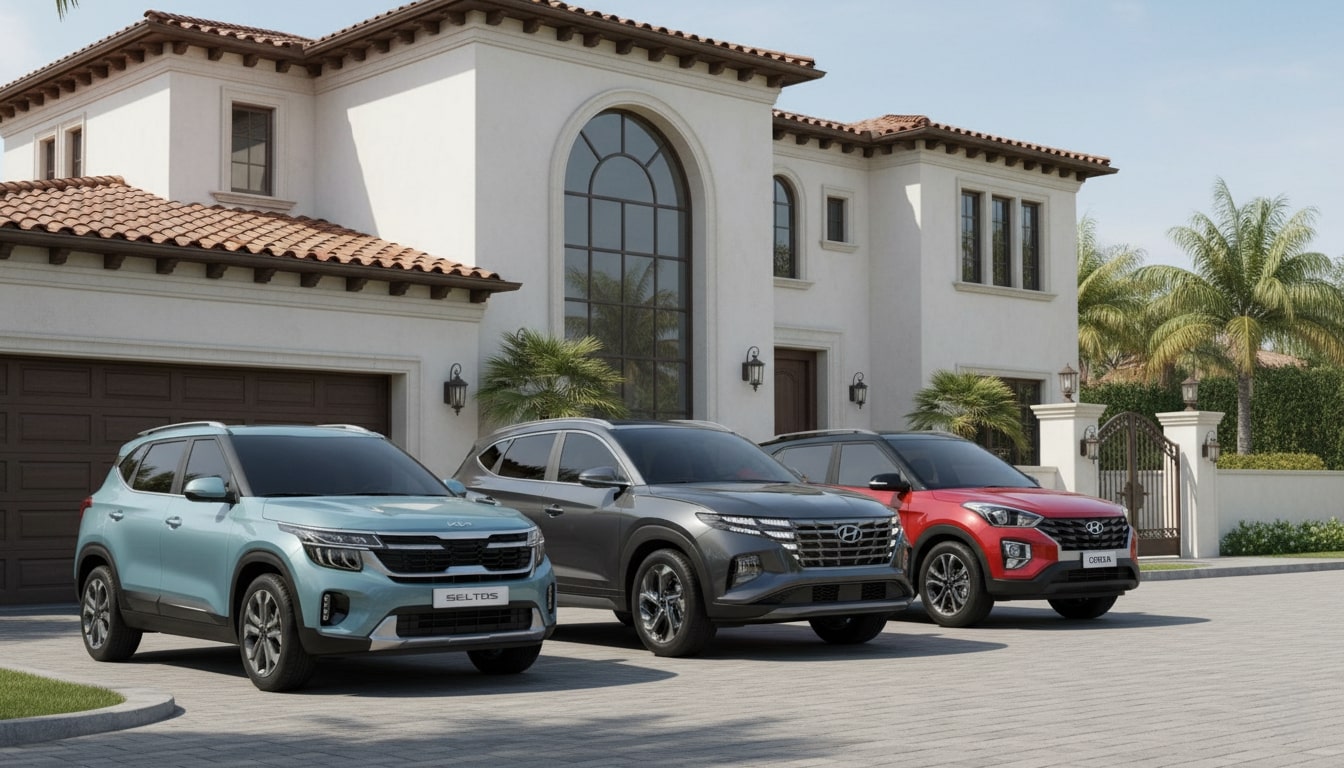 Hyundai Tucson vs Kia Seltos vs Creta