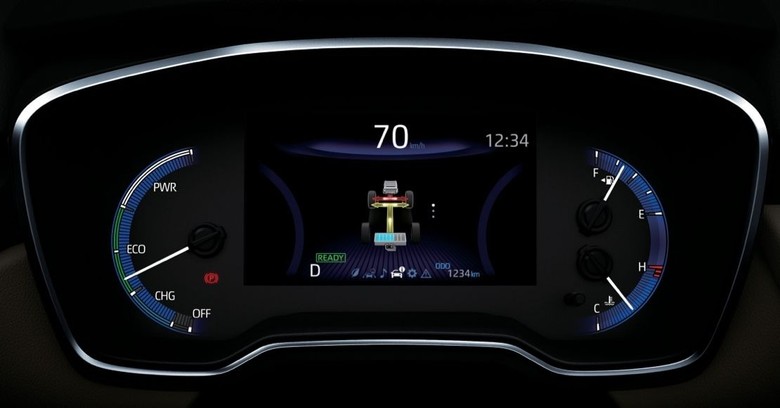 Toyota Corolla 2025 instrument cluster