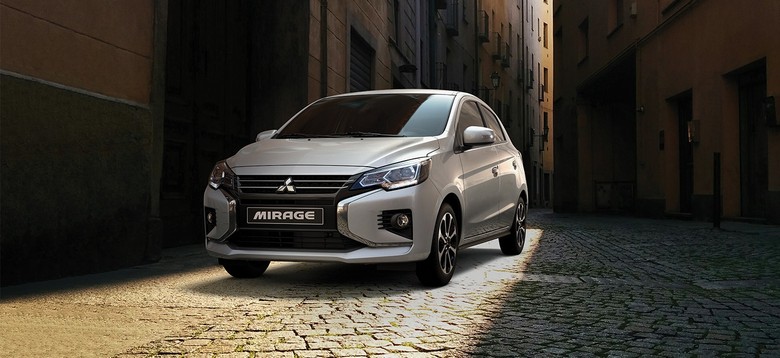 Mitsubishi Mirage Front View in streets